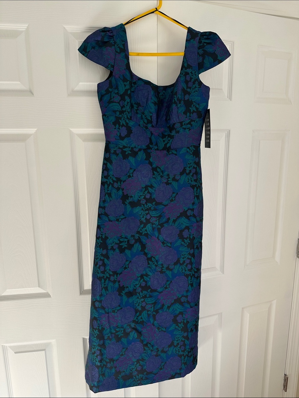 Tuckernuck Teal and Purple Floral Maxi Dress